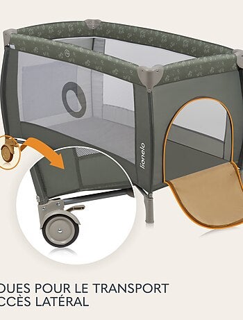 LIONELO Sven Plus 3 in 1 Lettino da viaggio - Box per bambini - 0-36 mesi - Fasciatoio - Zanzariera