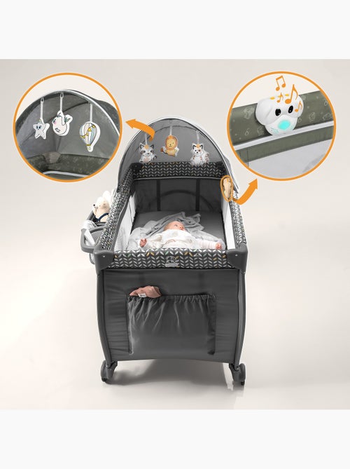 LIONELO Sven Plus 3 in 1 Lettino da viaggio - Box per bambini - 0-36 mesi - Fasciatoio - Zanzariera - Kiabi