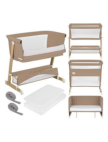 LIONELO Thomi Plus Letto 5 in 1 - Culla per dormire insieme - Culla - Box - Divano letto - Fino a 10