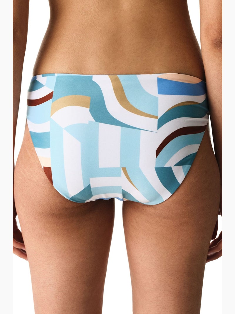 Lisandra slip bikini a vita media con laterali penti Blu cielo - Kiabi