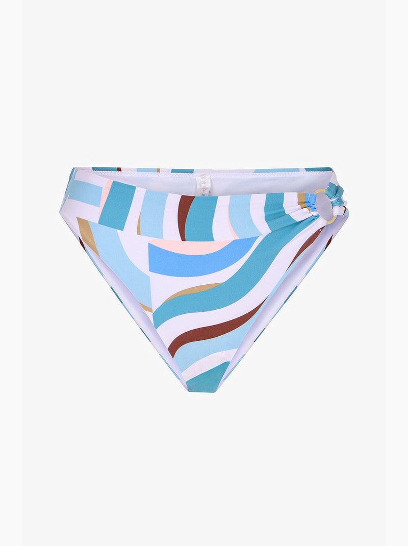 Lisandra slip bikini a vita media con laterali penti Blu cielo - Kiabi