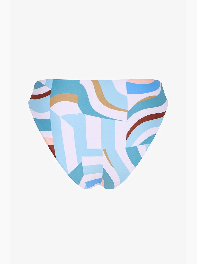 Lisandra slip bikini a vita media con laterali penti Blu cielo - Kiabi