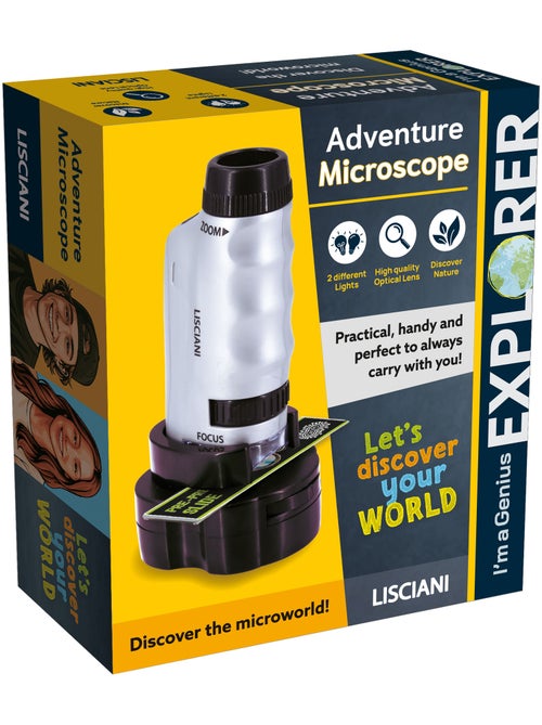 Lisciani micro microscopio per bambini portatile, piccolo e leggero 2 in 1 - Kiabi
