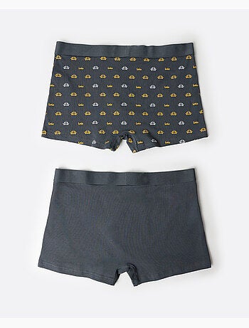 LOIS Boxer Briefs da uomo gialli a forma di auto (scatola da 2 unità)