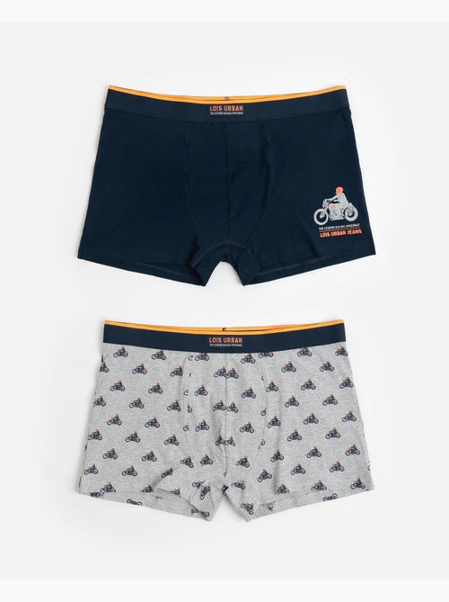 LOIS Boxer da uomo Urban Motor (scatola da 2 unità) - Kiabi LOIS Boxer da uomo Urban Motor (scatola da 2 unità) - Kiabi