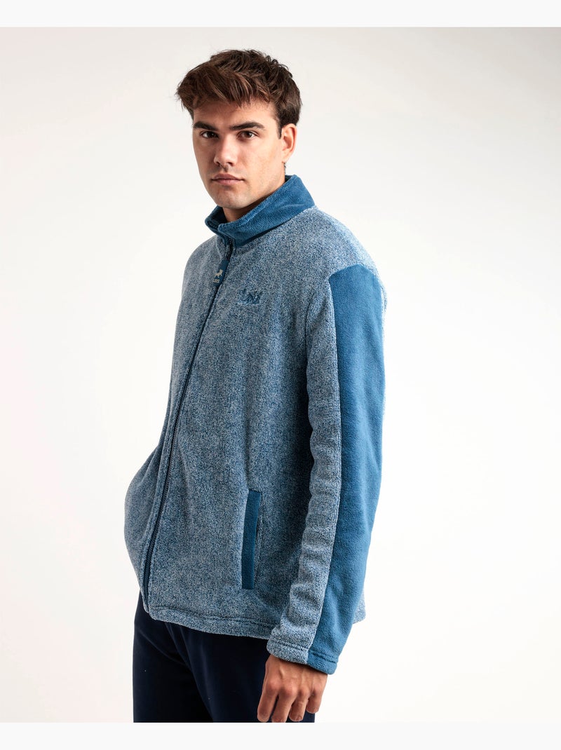 LOIS Vestaglia calda texana a maniche lunghe da uomo Blu - Kiabi