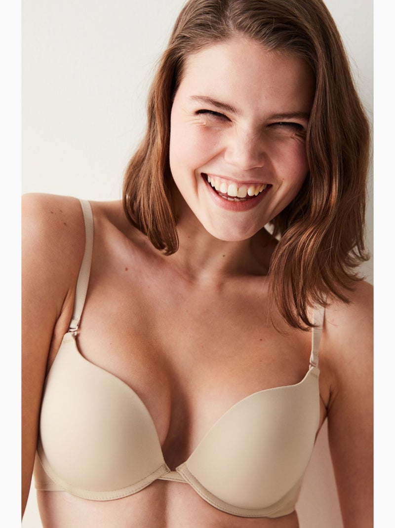 Lol reggiseno push-up imbottito penti Beige argilla - Kiabi