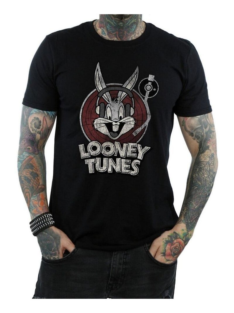 Looney Tunes Maglietta Bugs Bunny Logo Uomo Nero - Kiabi