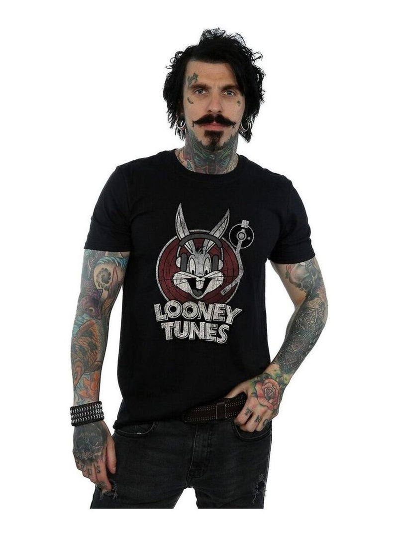 Looney Tunes Maglietta Bugs Bunny Logo Uomo Nero - Kiabi