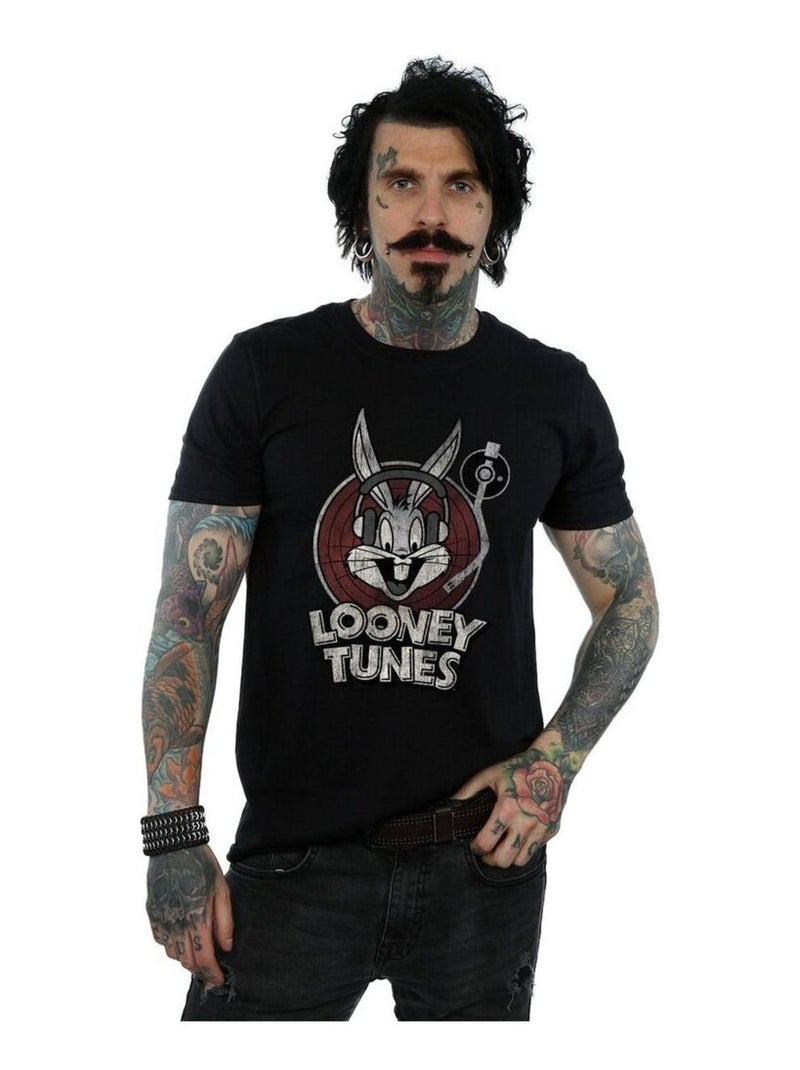 Looney Tunes Maglietta Bugs Bunny Logo Uomo Nero - Kiabi