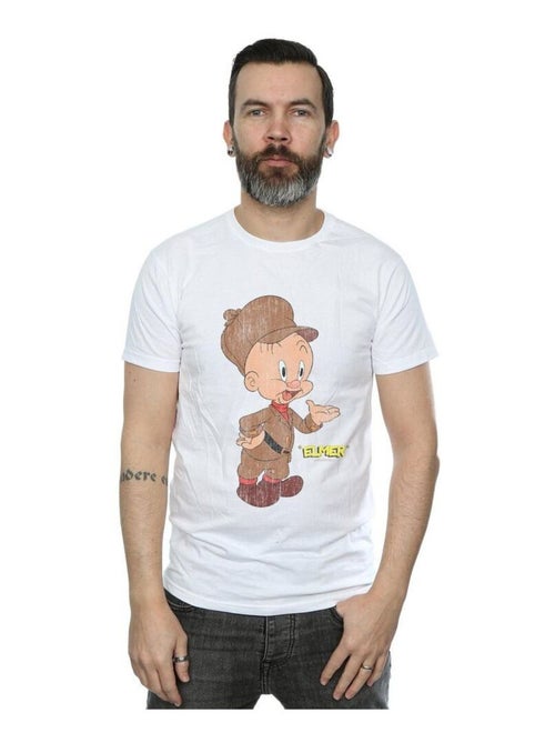 Looney Tunes Maglietta Elmer Fudd  Effetto invecchiato Uomo - Kiabi