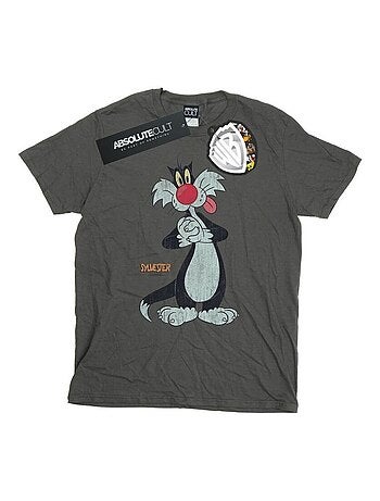 Looney Tunes Maglietta Sylvester Effetto invecchiato Uomo