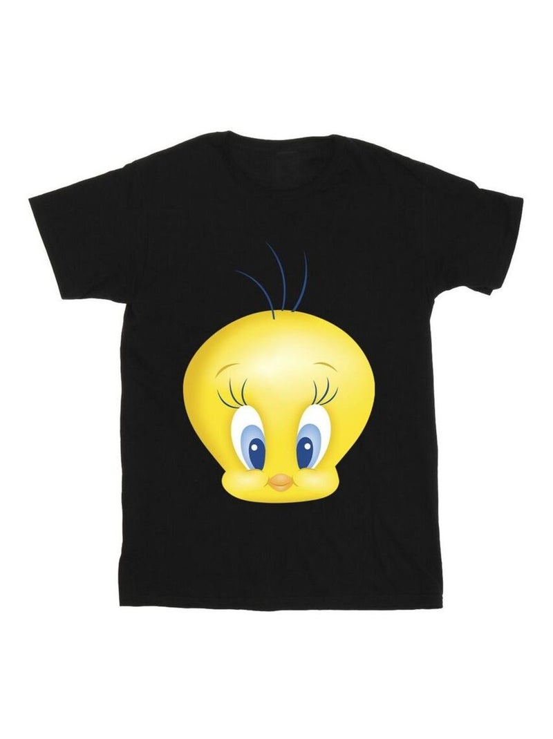 Looney Tunes Maglietta Titti Viso Uomo Nero - Kiabi