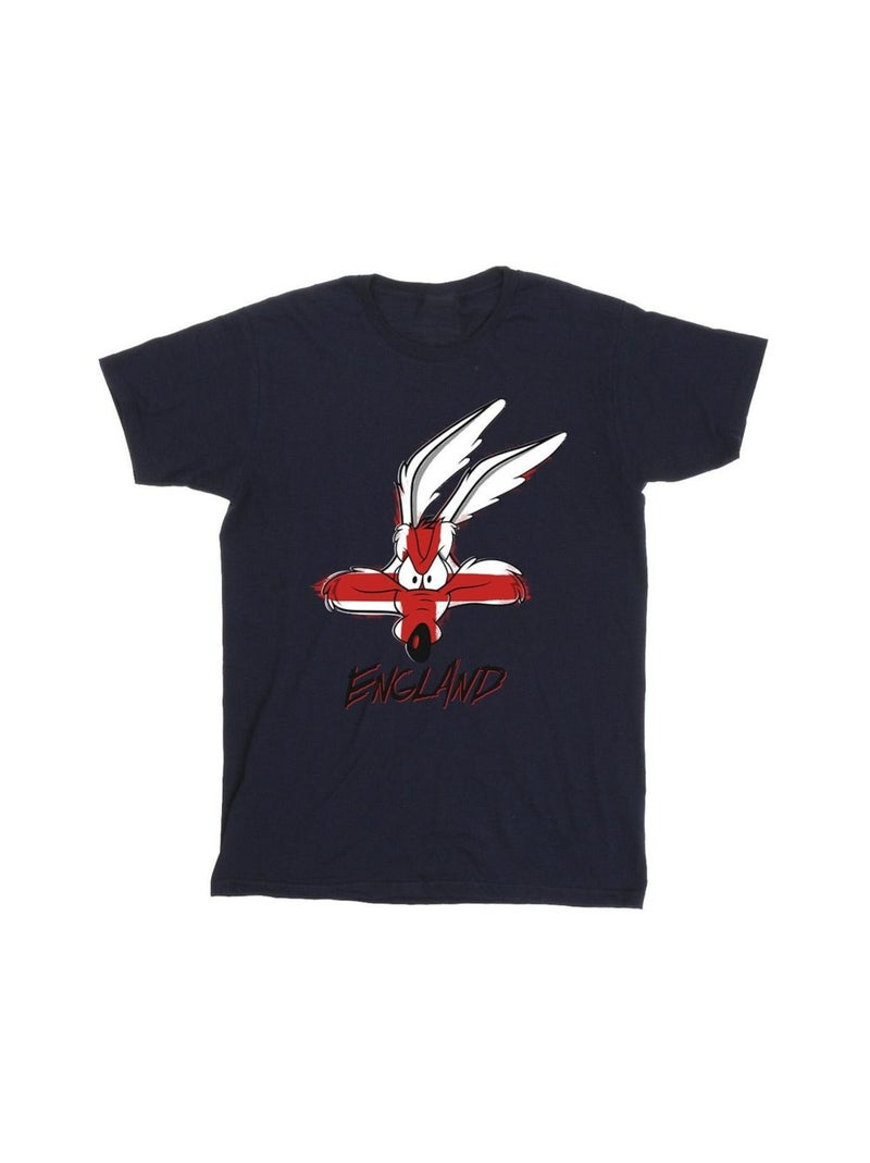 Looney Tunes Maglietta Willy il Coyote Inghilterra Uomo Blu marino - Kiabi