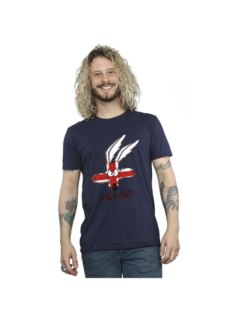 Looney Tunes Maglietta Willy il Coyote Inghilterra Uomo Blu marino - Kiabi