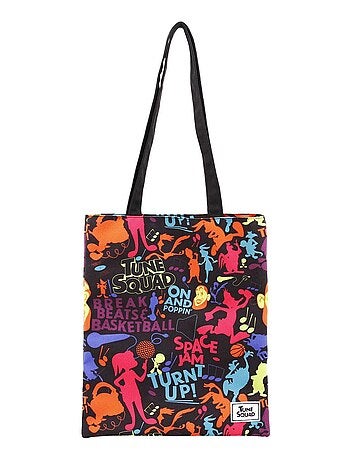 Looney Tunes Space Jam 2: A New Legacy Tune Squad Borsa Tote per la Spesa Shopping Bag, Multicolore