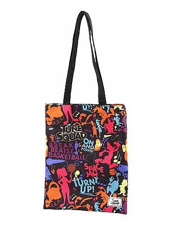 Looney Tunes Space Jam 2: A New Legacy Tune Squad Borsa Tote per la Spesa Shopping Bag, Multicolore