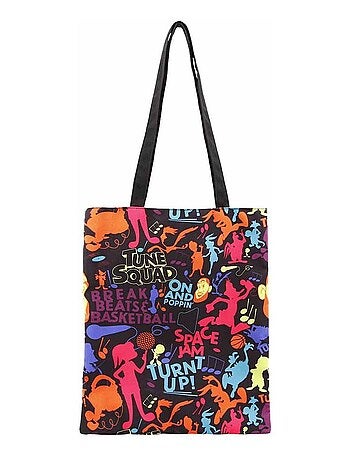 Looney Tunes Space Jam 2: A New Legacy Tune Squad Borsa Tote per la Spesa Shopping Bag, Multicolore