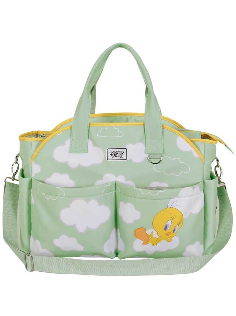 Looney Tunes Tweety (Titti) Clouds Borsa per Passeggino Mommy, Verde Verde - Kiabi