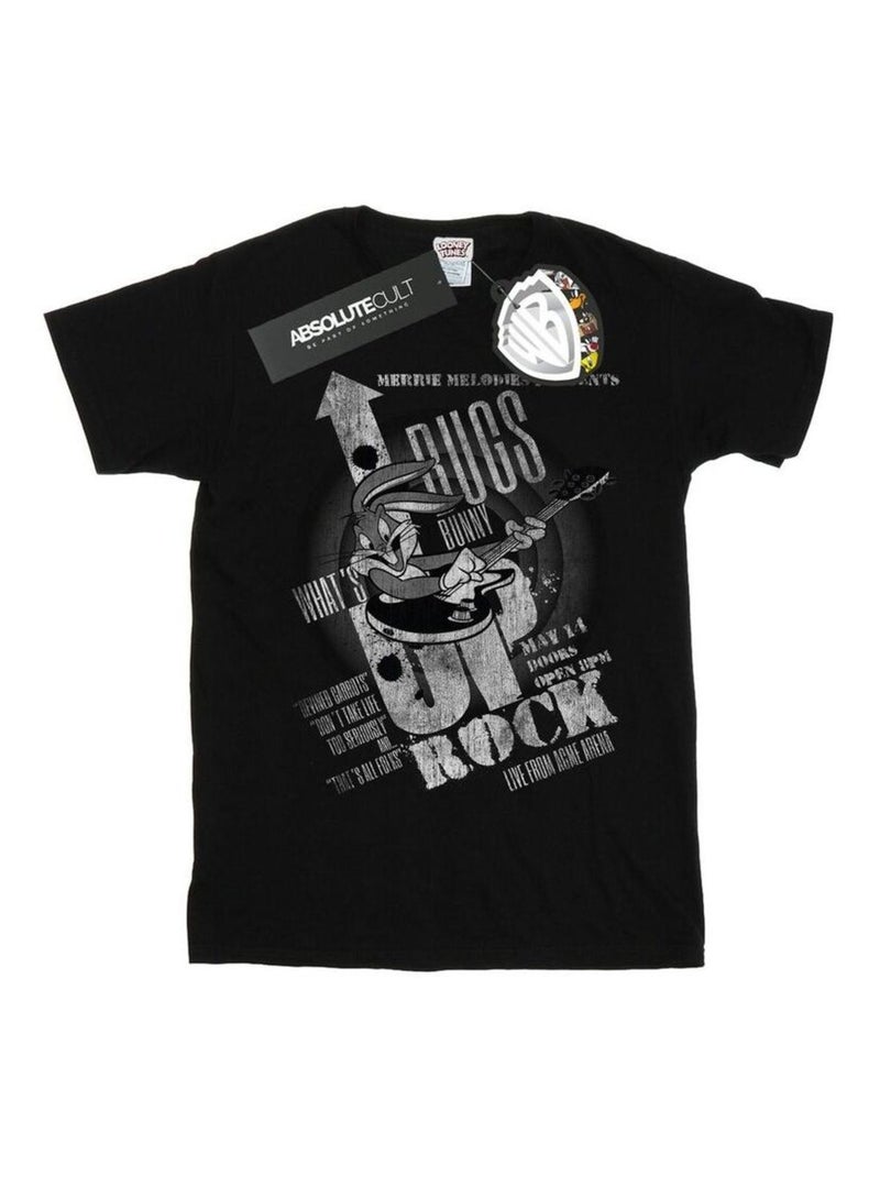 Looney Tunes What's Up Rock Maglietta Bugs Bunny Uomo Nero - Kiabi