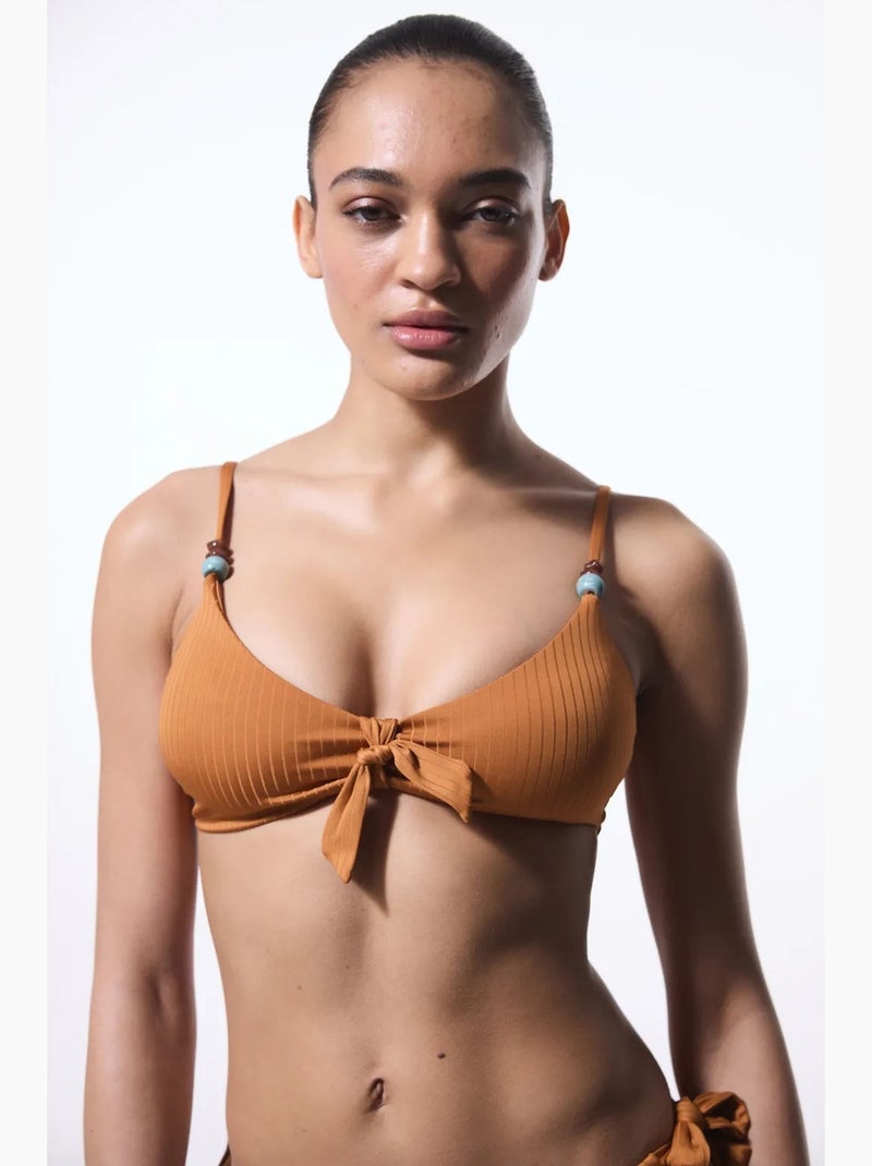Lori top bikini triangolo penti Cammello - Kiabi