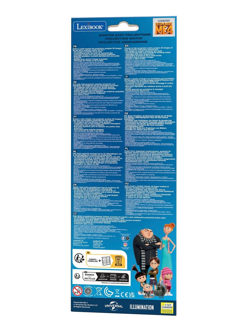 L'orologio da proiezione digitale dei Minions con 20 immagini da proiettare Blu - Kiabi