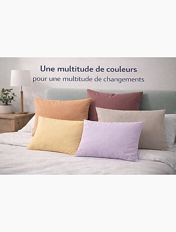 Lot de 10 Cuscino in Cotone couleurs aléatoires PROMO LINGE