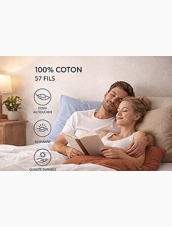 Lot de 10 Cuscino in Cotone couleurs aléatoires PROMO LINGE