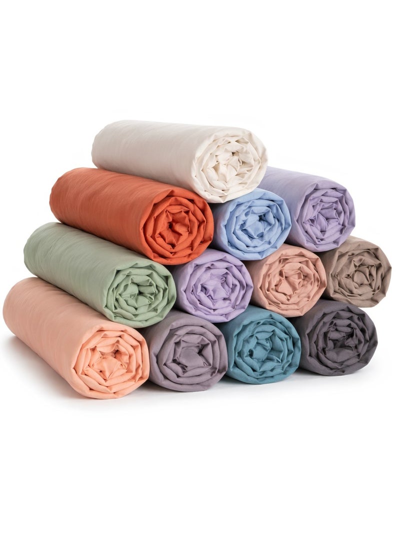 Lot de 10 Lenzuola con angoli in Cotone PROMO LINGE couleurs aléatoires Multicolore - Kiabi