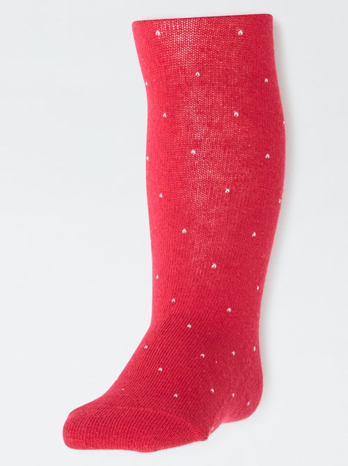 Lotto di 2 collant caldi in jersey - Kiabi