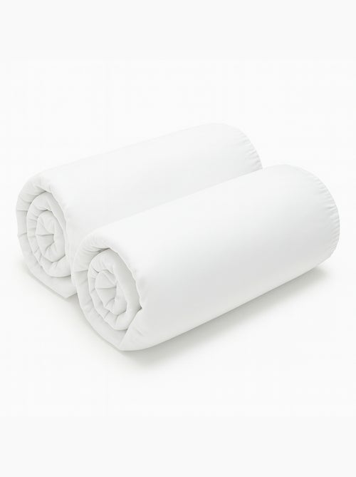 Lotto di 2 lenzuola con angoli in microfibra - Kiabi