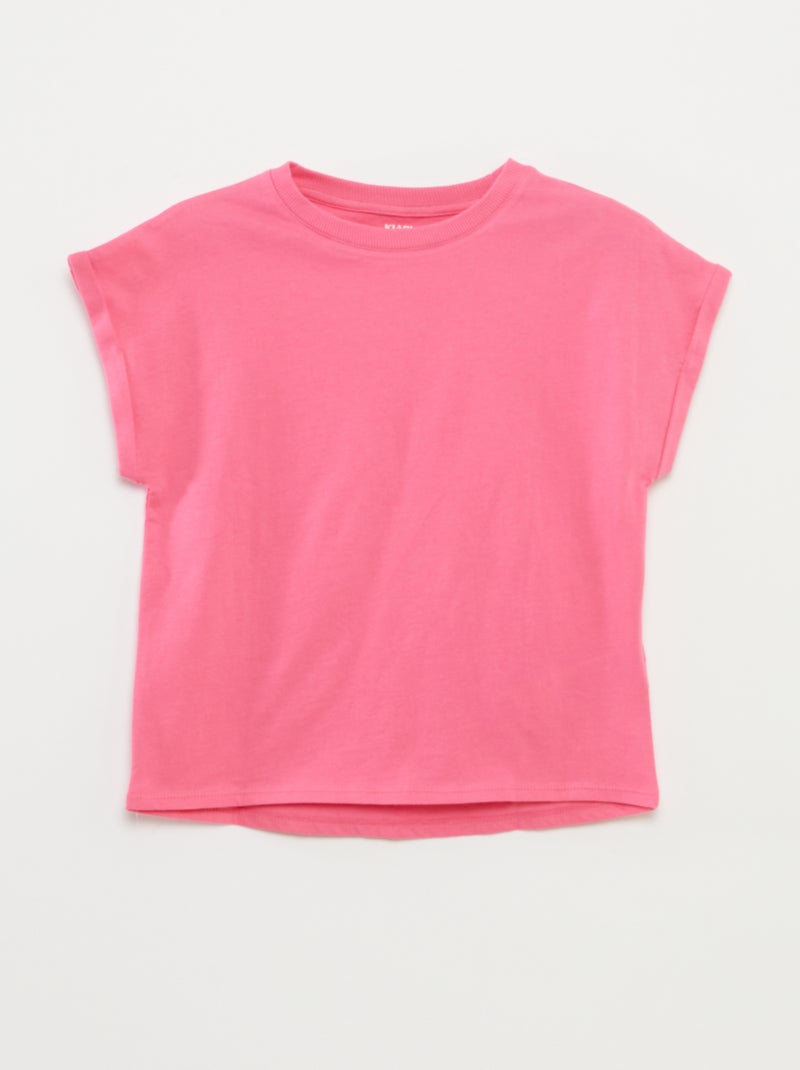 Lotto di 2 T-shirt in cotone BIANCO - Kiabi