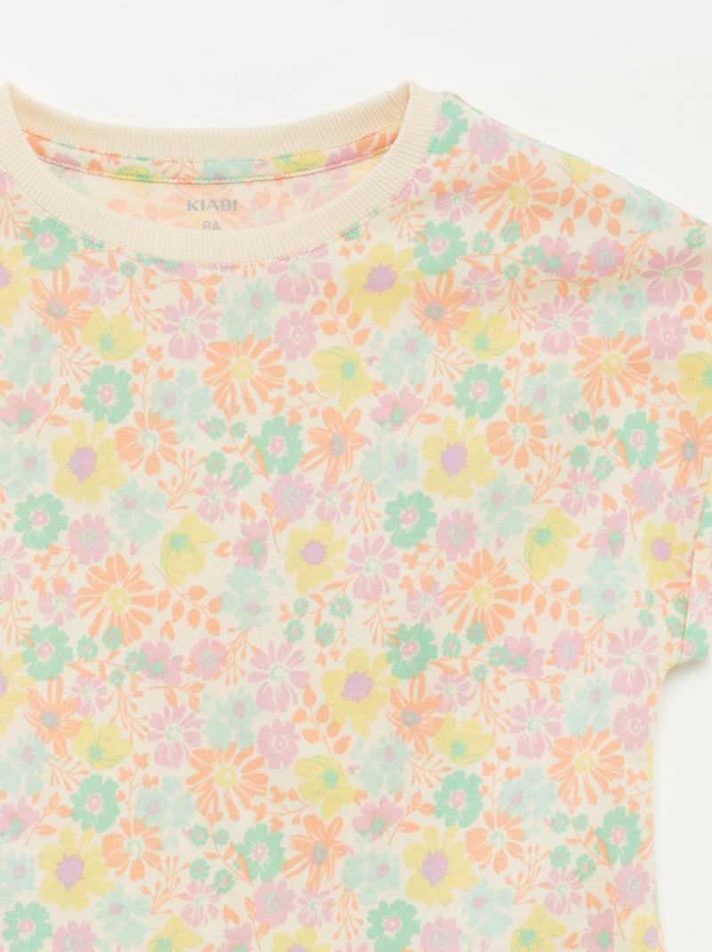 Lotto di 2 T-shirt in cotone BIANCO - Kiabi