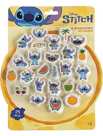Lotto di 25 gomme - Stitch - Disney - Idea regalo Stitch