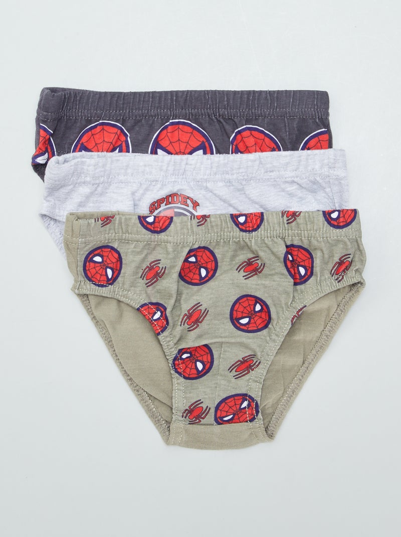 Lotto di 3 slip 'Spider-Man' 'Marvel' GRIGIO - Kiabi