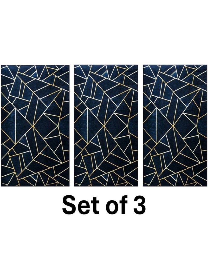 Lotto di 4 tappetini grafic Nero - Kiabi