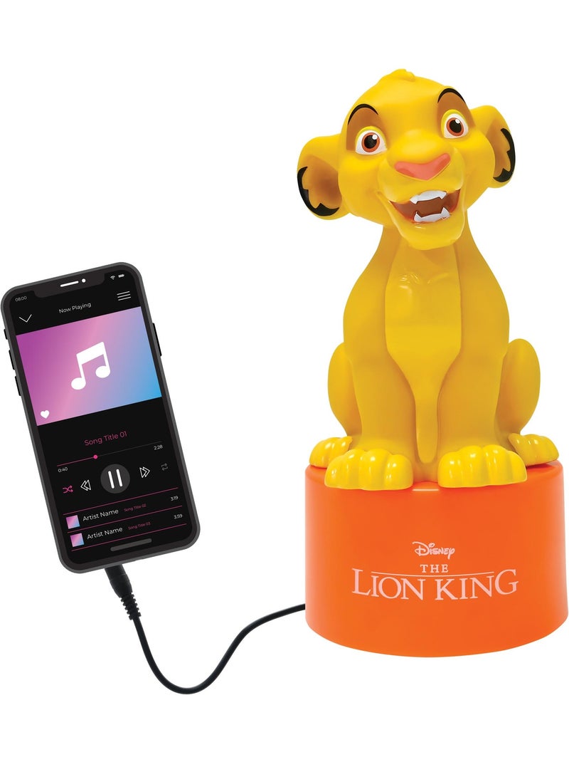 Luce notturna con speaker Il Re Leone Arancione - Kiabi