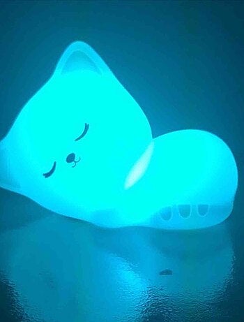 Luce notturna con telecomando, gattino stella | Little L