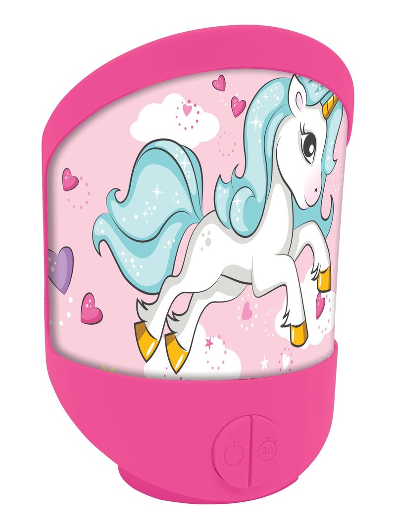 Luce notturna da parete e da tavolo Unicorno Rosa - Kiabi