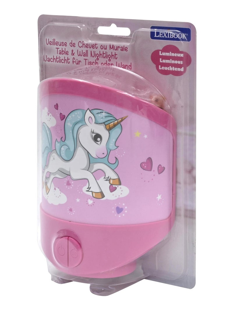 Luce notturna da parete e da tavolo Unicorno Rosa - Kiabi