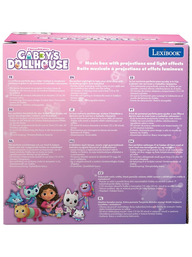 Luce notturna Gabby's Dollhouse con altoparlante, proiezioni e melodie. Rosa - Kiabi