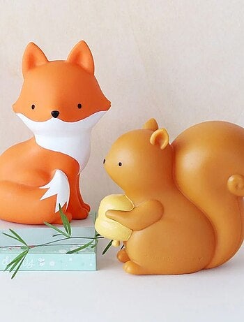 Luce notturna led per bambini con timer automatico volpe | A Little Lovely Company
