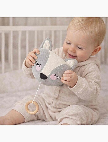 Luce notturna musicale volpe in cotone | sevira kids | sevira kids