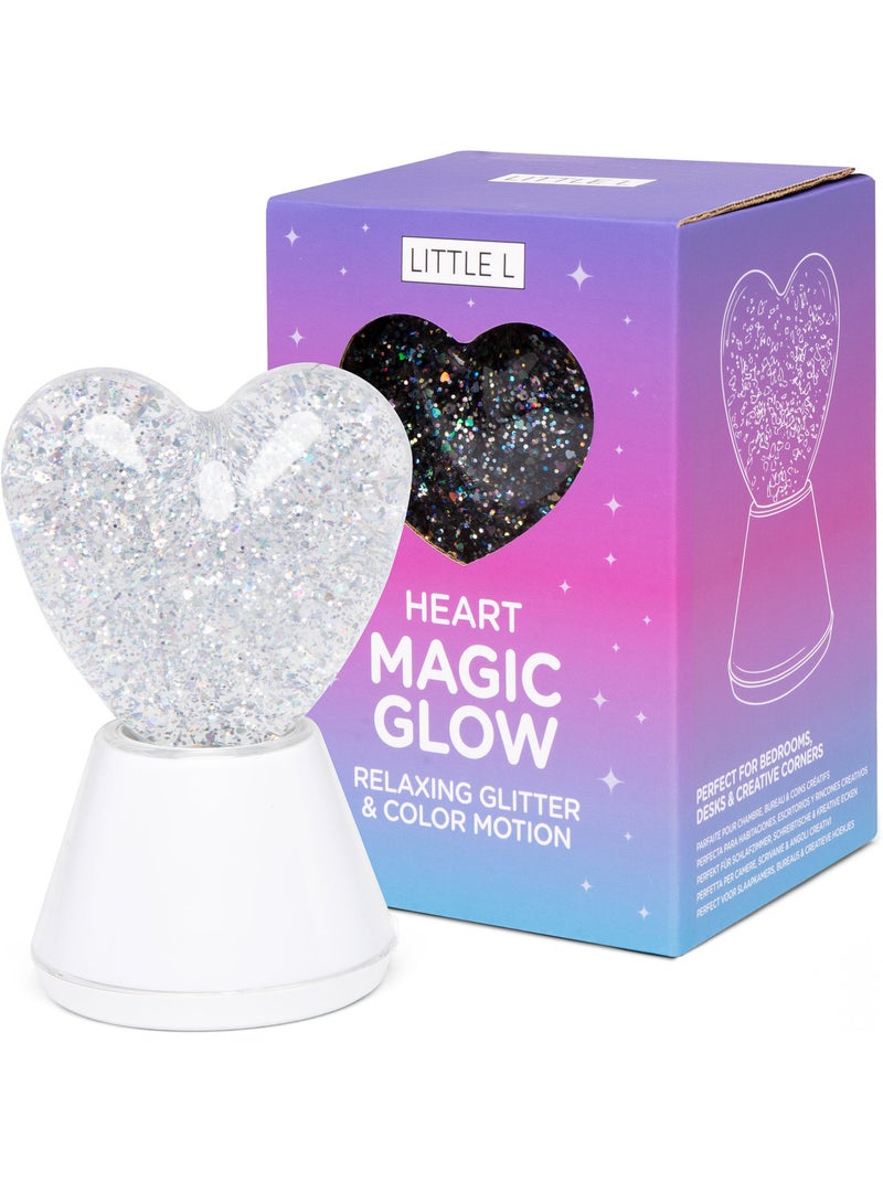 Luce notturna per bambini rgb con glitter a forma di cuore | little l | little l Rosso - Kiabi