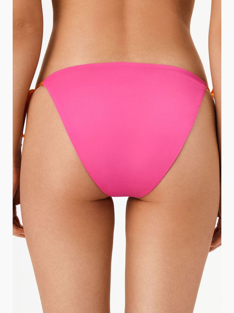 Lucilla slip bikini vita media penti Rosa fluo/Solinotes - Kiabi