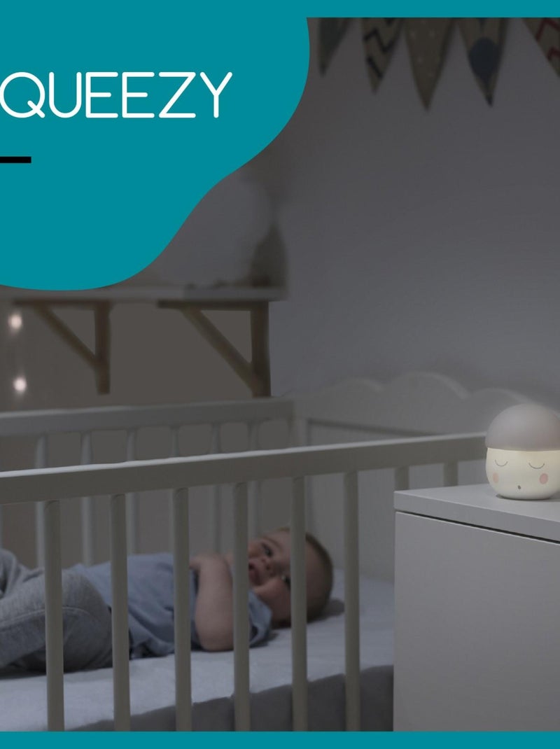 Lumina notturna Bébé Squeezy - 200 ore di autonomia - Ricarica tramite USB o presa 'Babymoov' Grigio - Kiabi