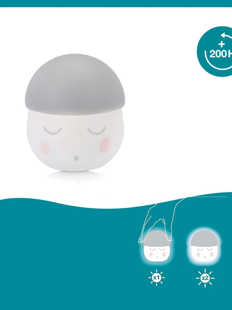 Lumina notturna Bébé Squeezy - 200 ore di autonomia - Ricarica tramite USB o presa 'Babymoov' Grigio - Kiabi
