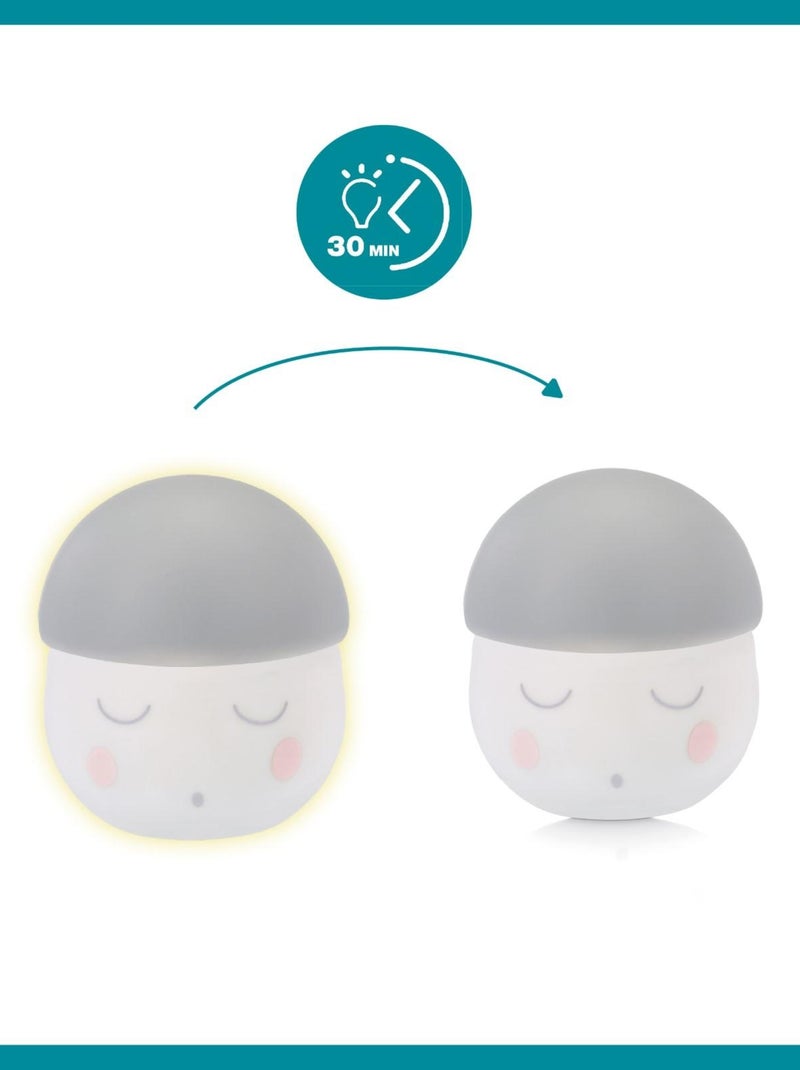Lumina notturna Bébé Squeezy - 200 ore di autonomia - Ricarica tramite USB o presa 'Babymoov' Grigio - Kiabi