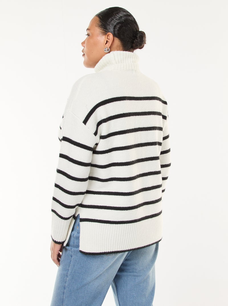 Lupetto caldo con spacchetti sul fondo Bianco - Kiabi