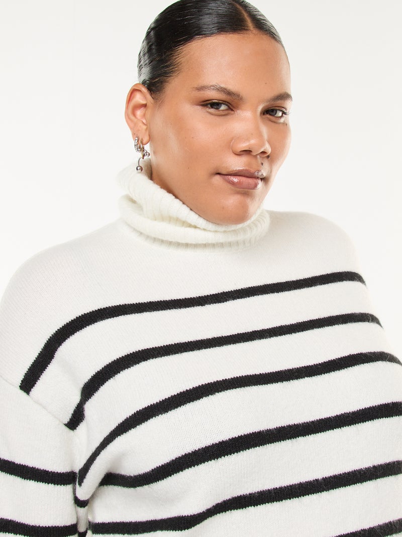 Lupetto caldo con spacchetti sul fondo Bianco - Kiabi